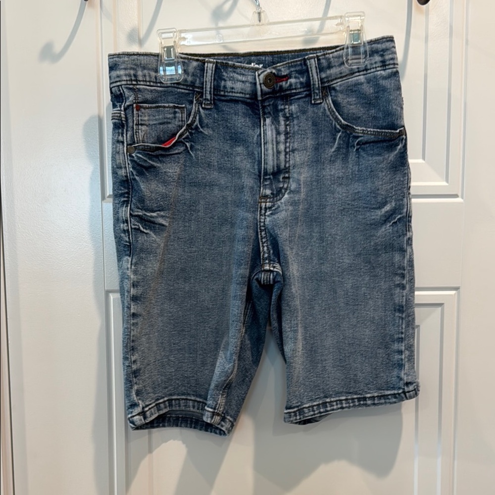 Wrangler Blue Denim Shorts Classic Faded Look